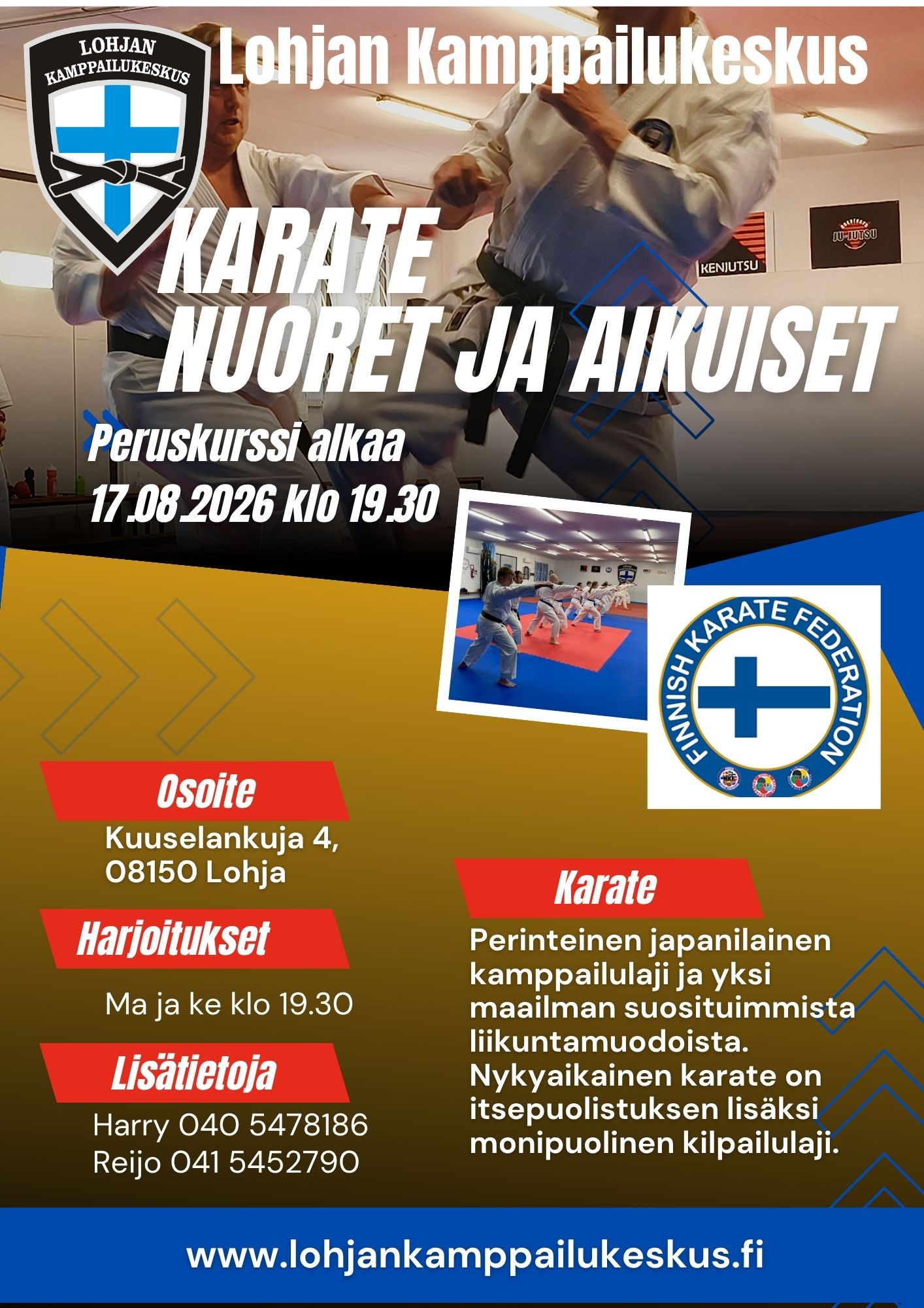Karate nuoret ja aikuiset