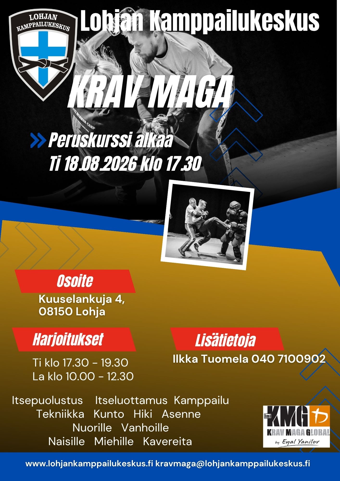Krav Maga aikuiset 2026 uusi